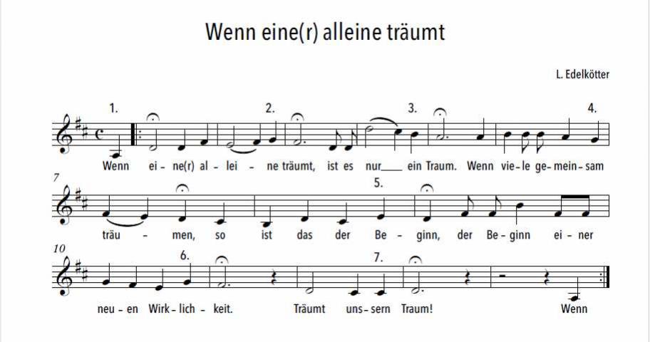 Lied wenn einer alleine traeumt2